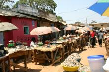 bunter Markt in Mpika